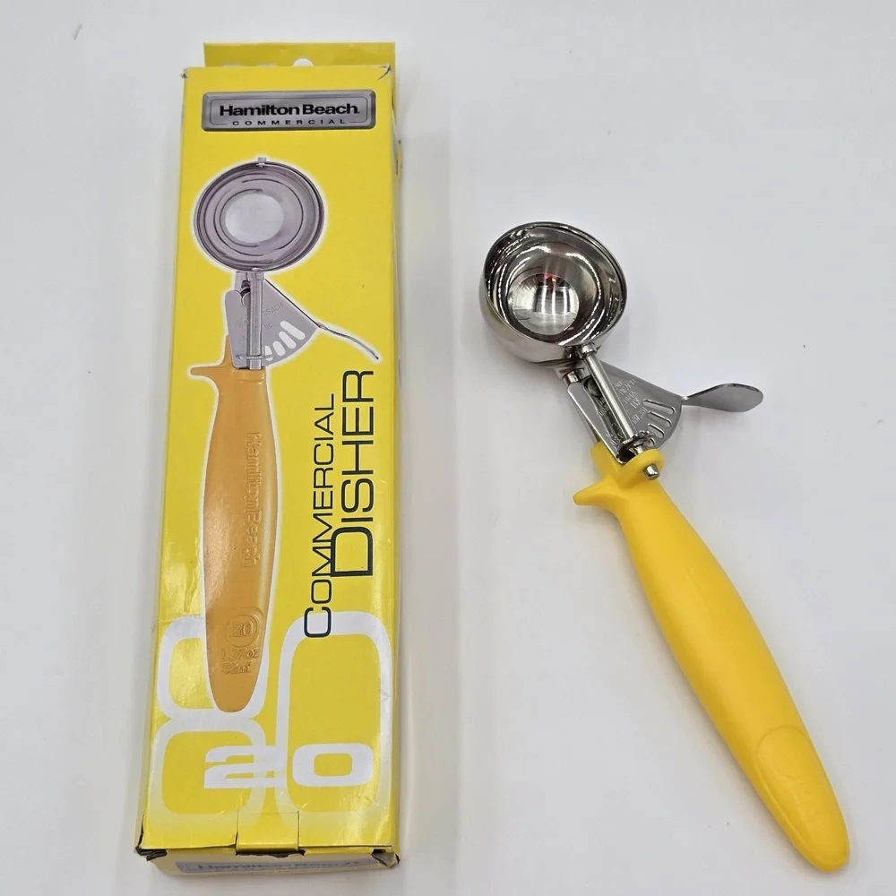 Hamilton‎ Beach Commercial Disher #20 1.7oz 52ml Stainless Steel Scoop...